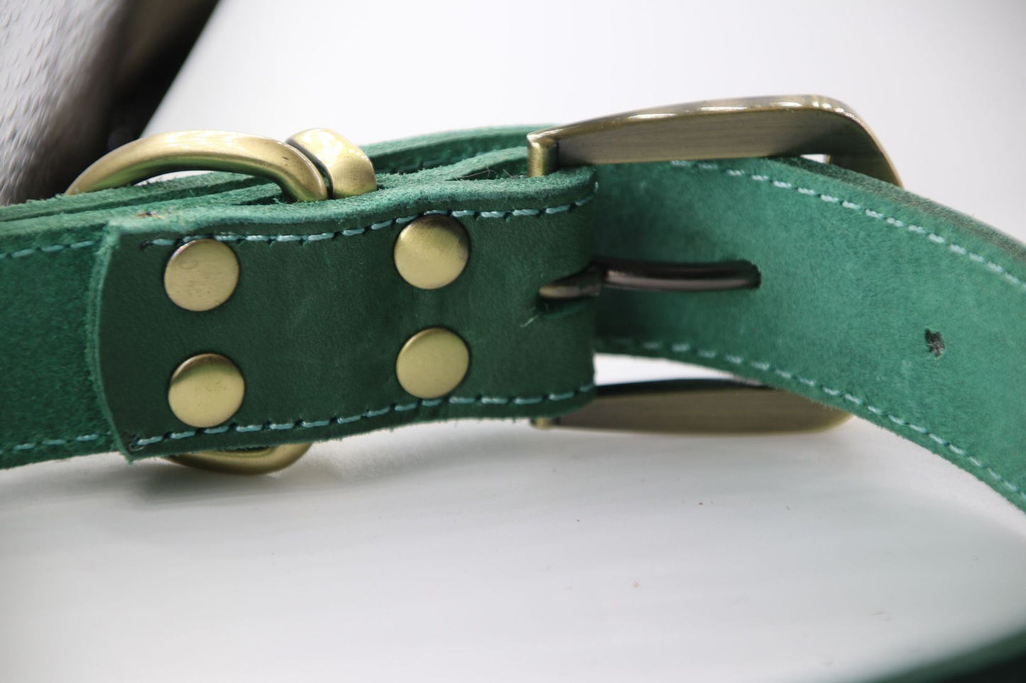 Collar SinPulgas Ultraresistente de cuero natural