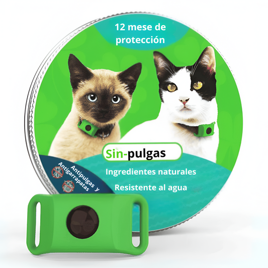 SinPulgas™ - Protector antipulgas y garrapats para gatos de 12 meses