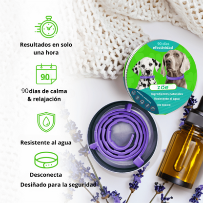 ZÖE™ - Collar calmante de feromonas naturales para perros